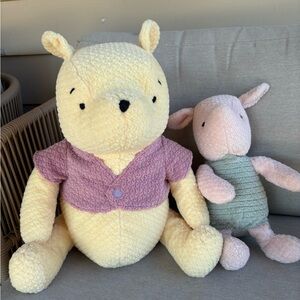Disney Store Exclusive Winnie the Pooh and Piglet Chenille Plush